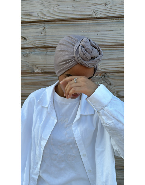 Taupe Jersey Coton