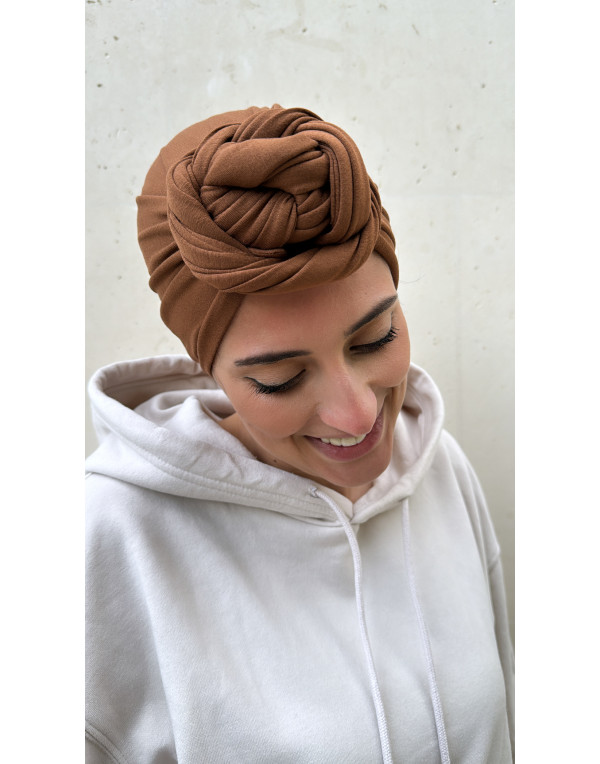 Cognac jersey coton