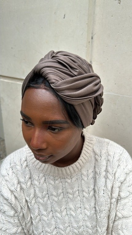 Marron Glacé Jersey Coton – Image 3