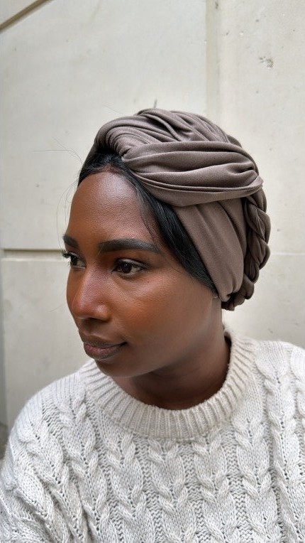 Marron Glacé Jersey Coton