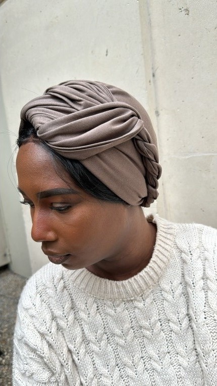 Marron Glacé Jersey Coton – Image 5