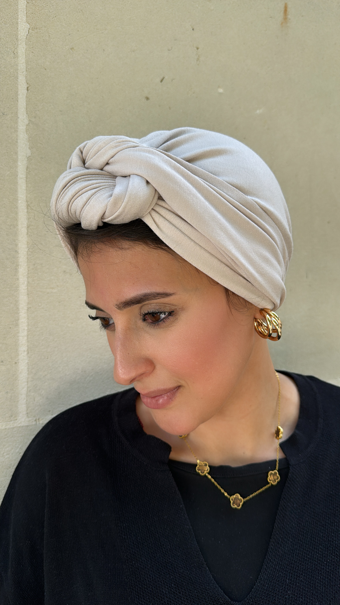 Bérénice beige jersey coton