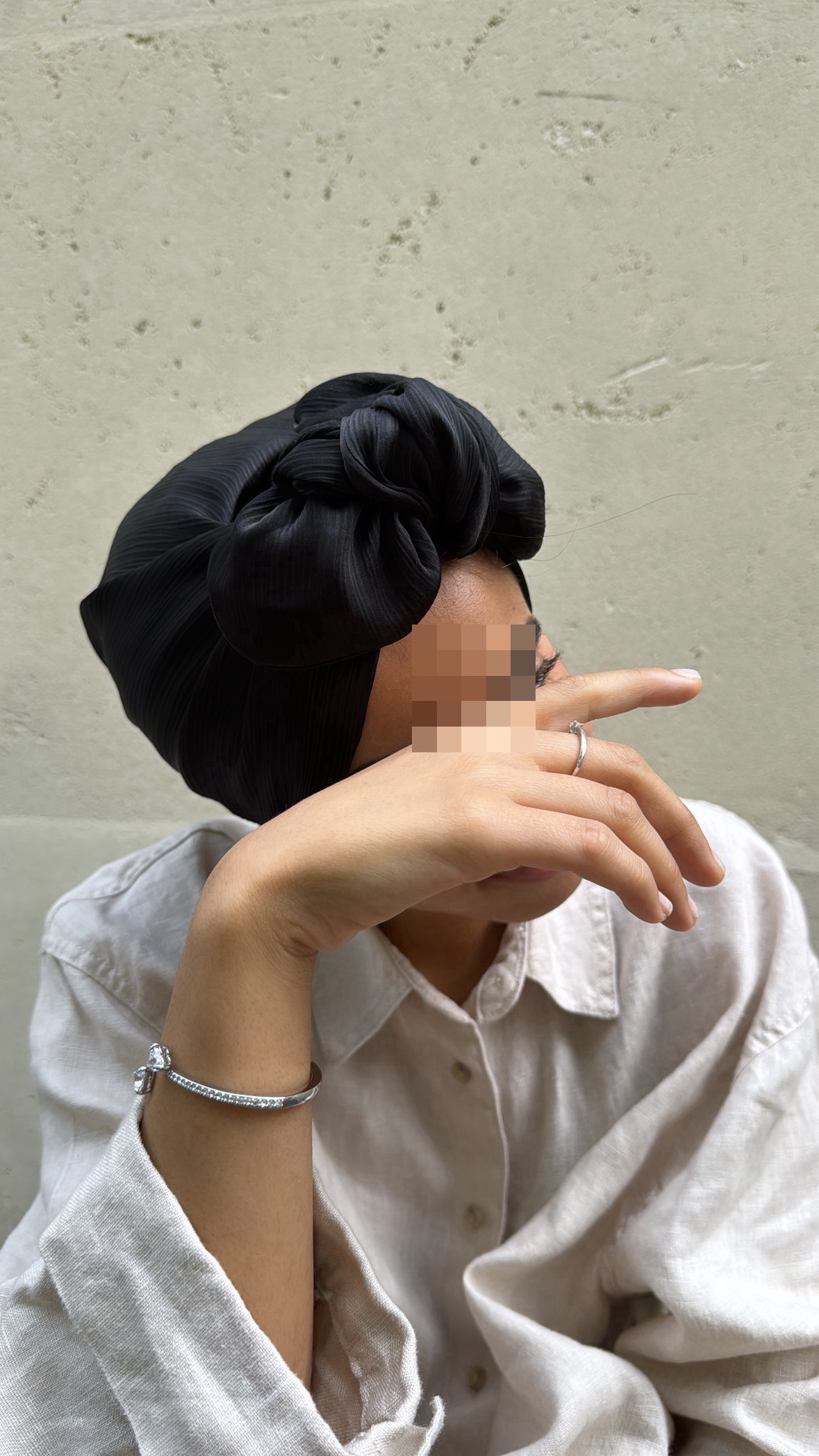 Noir mousseline soie – Image 3