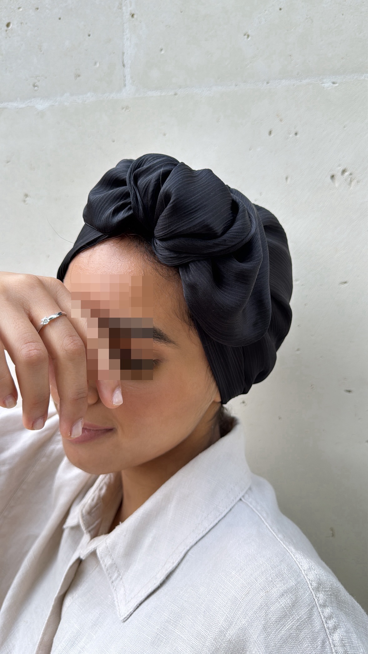 Noir mousseline soie